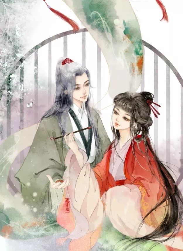 高清古風(fēng)情侶圖集(52張)，超恩愛甜蜜的古風(fēng)圖片