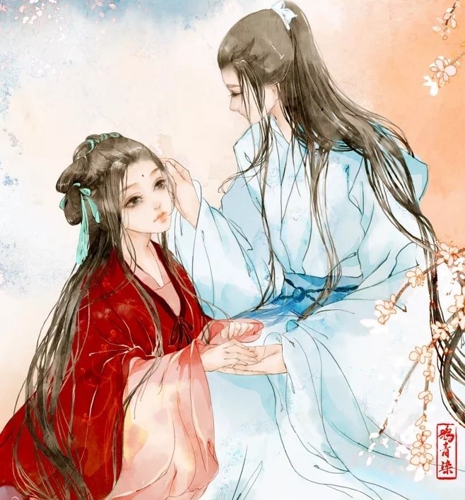 高清古風(fēng)情侶圖集(52張)，超恩愛甜蜜的古風(fēng)圖片