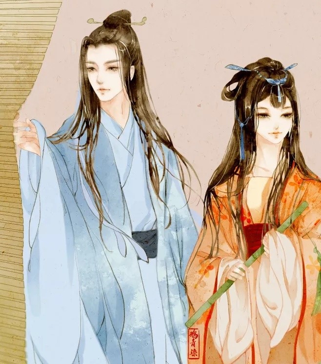 高清古風(fēng)情侶圖集(52張)，超恩愛甜蜜的古風(fēng)圖片