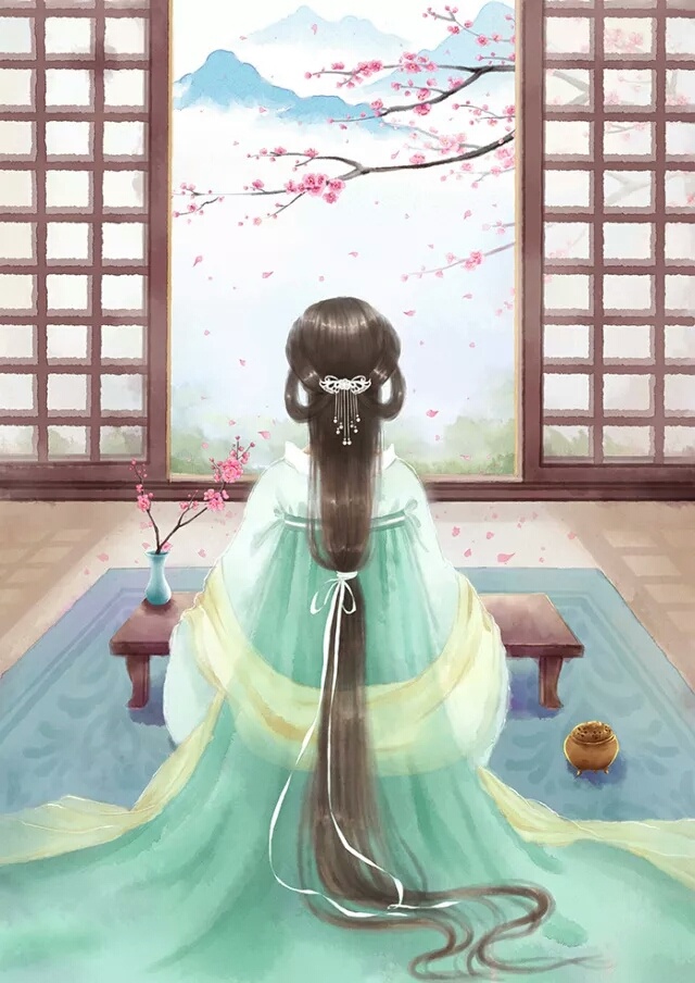 古風(fēng)女子背影圖集，一襲優(yōu)雅背影美呆眾人