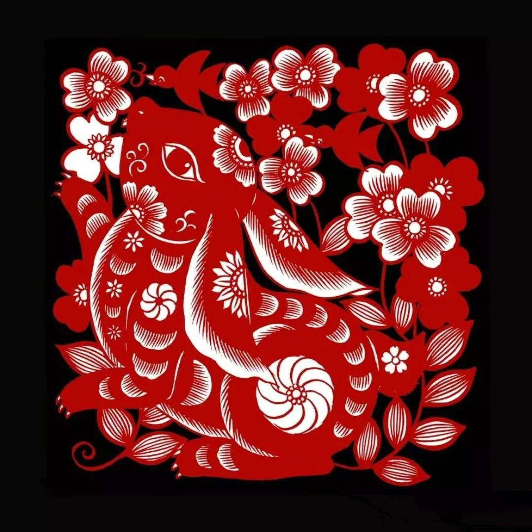 紅與黑的剪紙藝術，曹文峰十二生肖剪紙作品