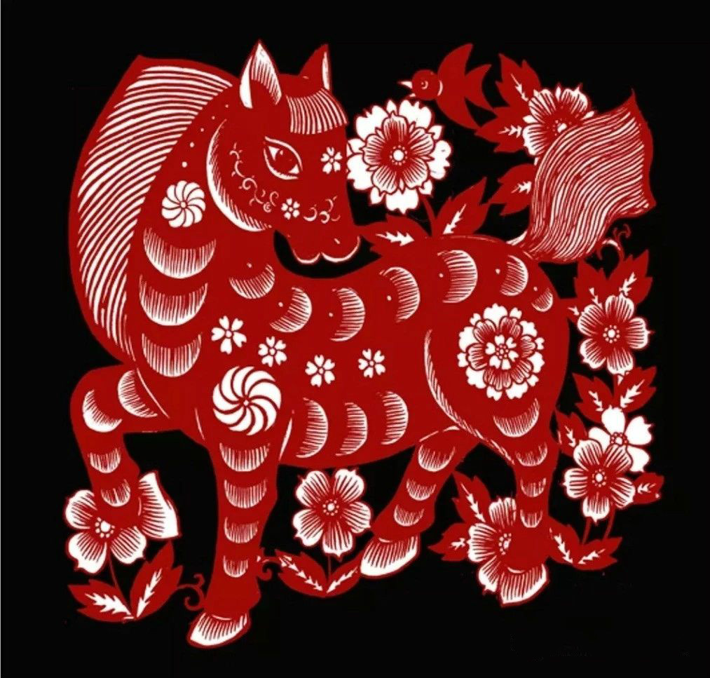紅與黑的剪紙藝術，曹文峰十二生肖剪紙作品
