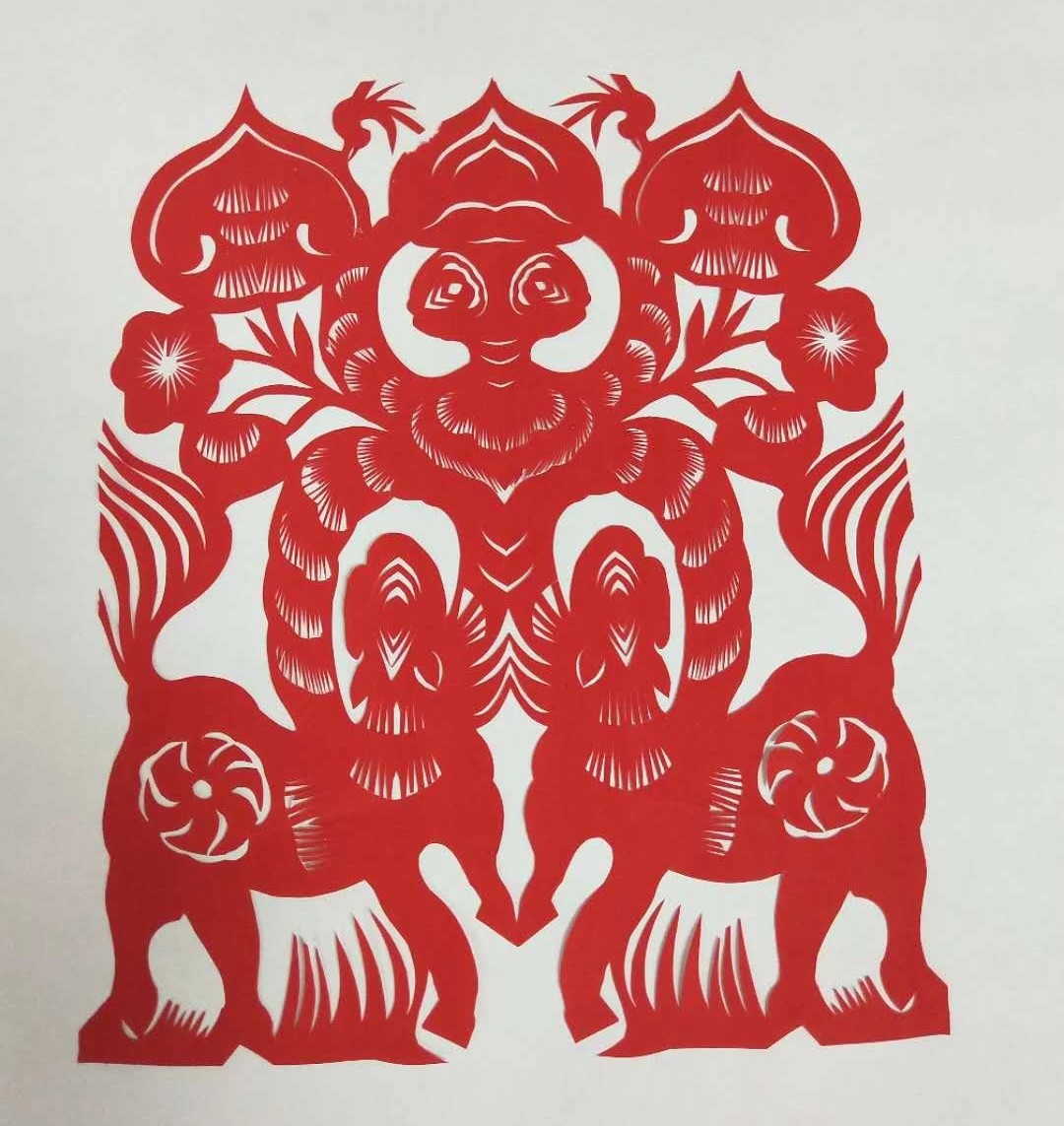 纖手巧剪妙生肖，韓春霞十二生肖剪紙作品