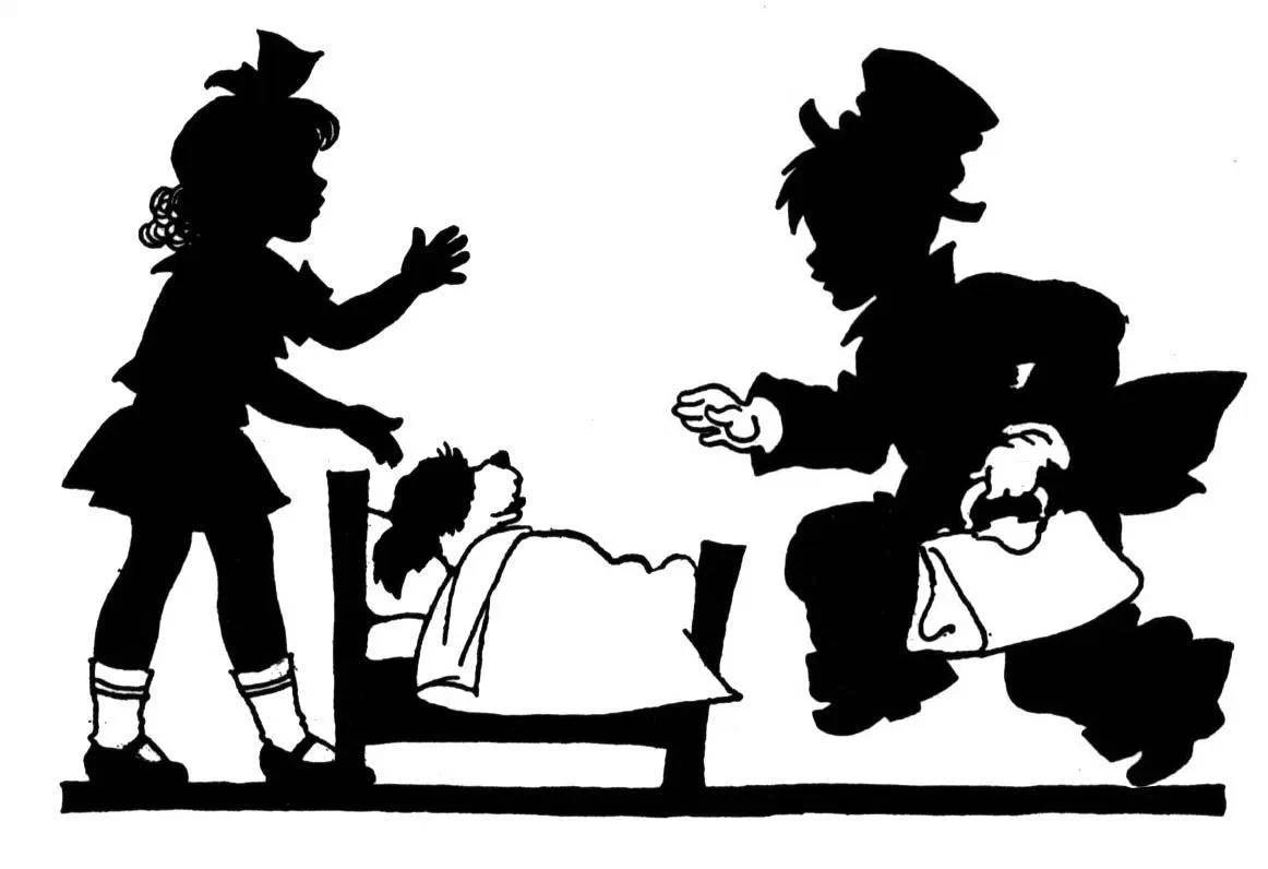 黑白童趣剪紙(26張)，西方剪影作品欣賞