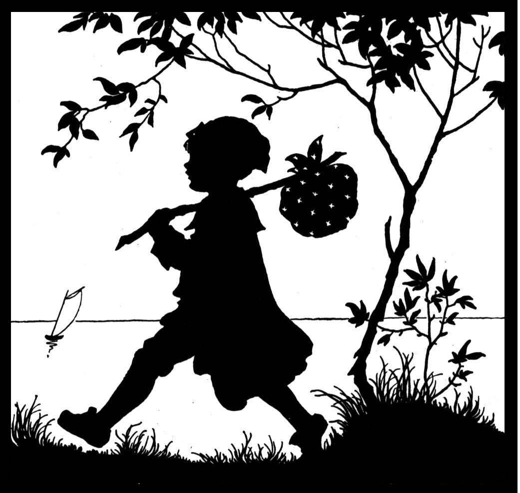黑白童趣剪紙(26張)，西方剪影作品欣賞