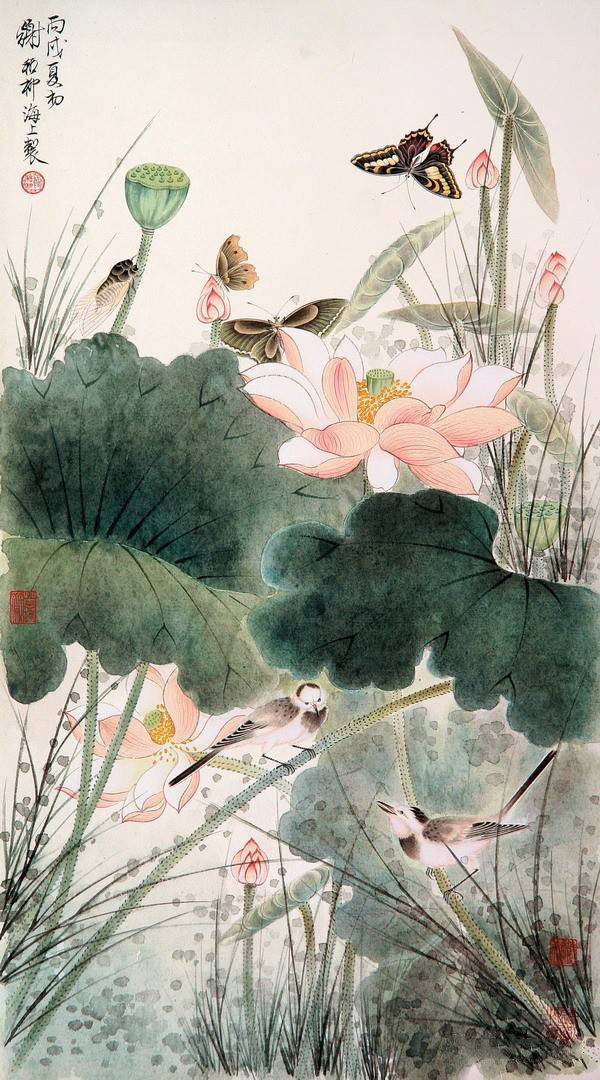 超美國畫圖集欣賞(52張)，高清國畫圖片賞析