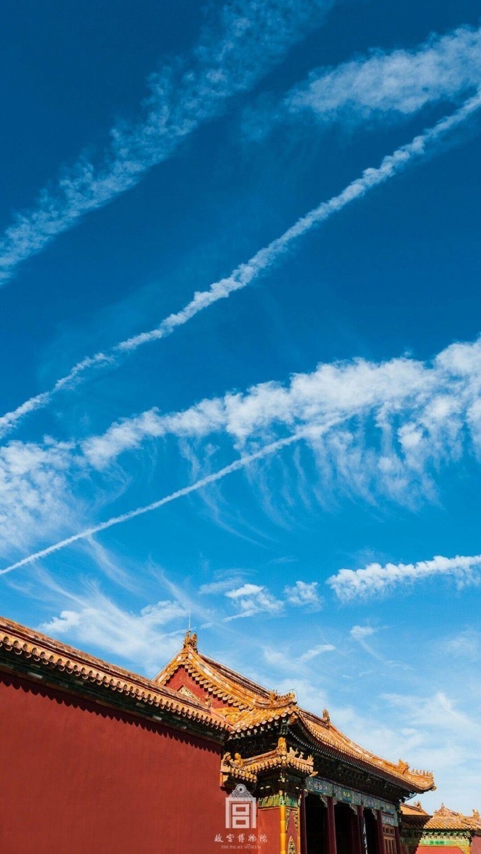 超美故宮古建筑圖片，紫禁之巔白云無盡