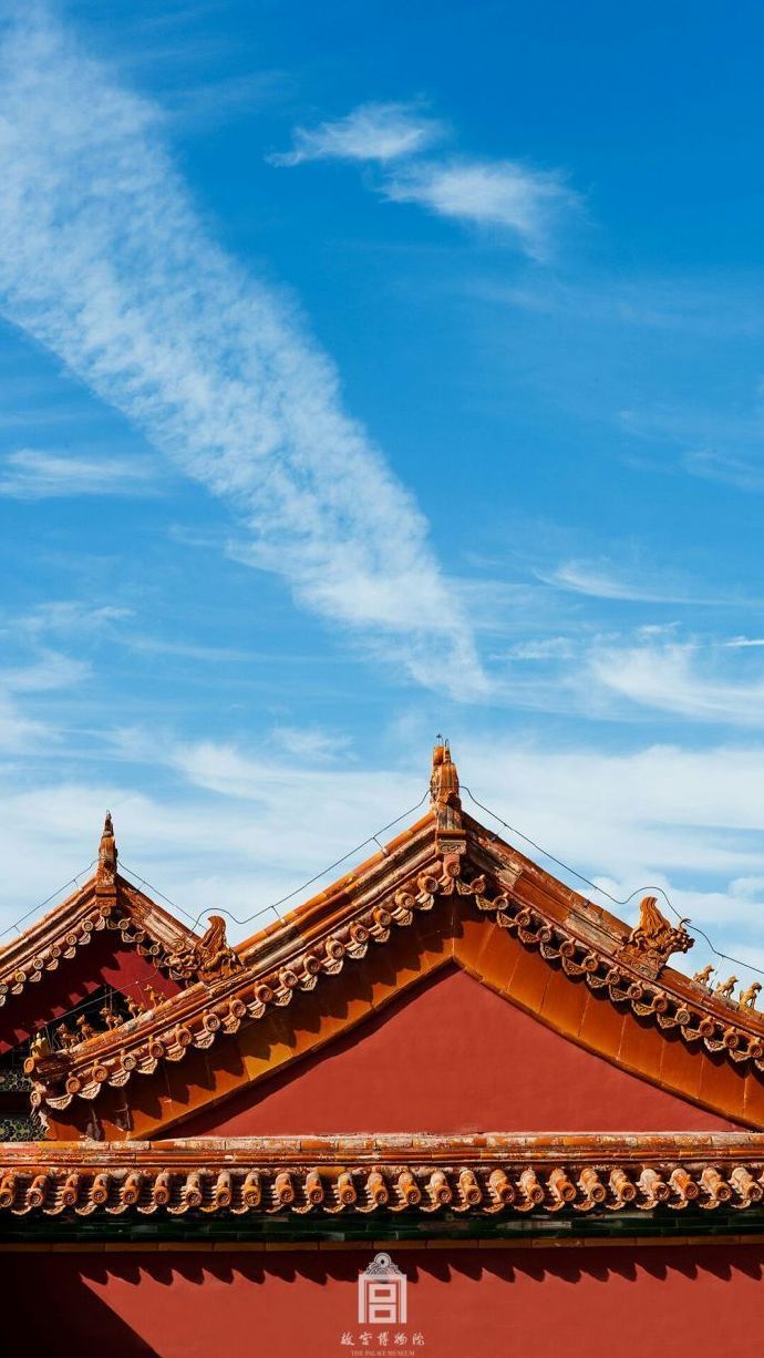 超美故宮古建筑圖片，紫禁之巔白云無盡
