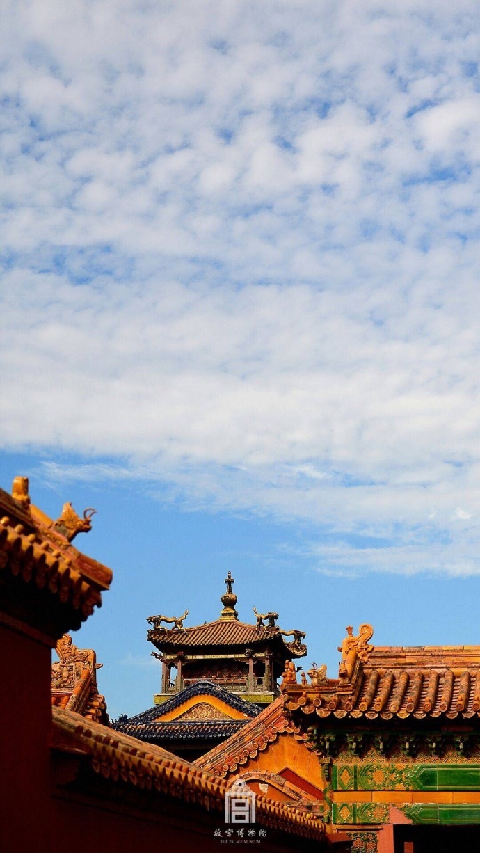 超美故宮古建筑圖片，紫禁之巔白云無盡