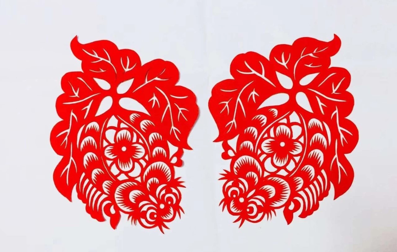 信手剪花花燦爛(20張)，張彬老師剪紙作品