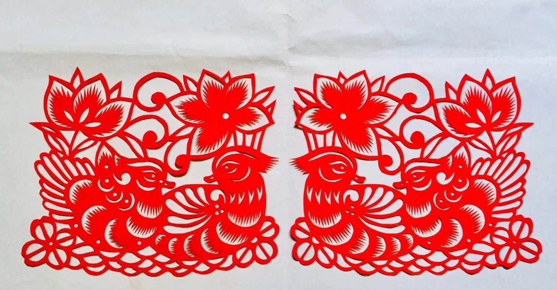 信手剪花花燦爛(20張)，張彬老師剪紙作品