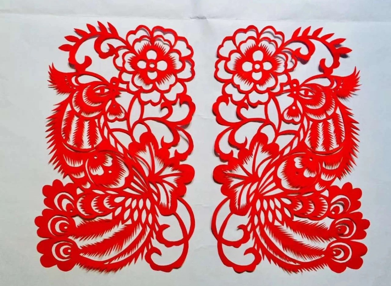 信手剪花花燦爛(20張)，張彬老師剪紙作品