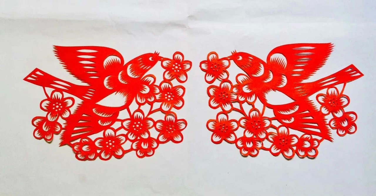 信手剪花花燦爛(20張)，張彬老師剪紙作品