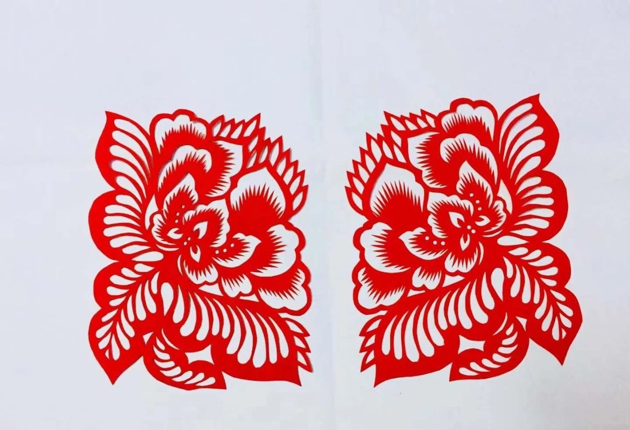 信手剪花花燦爛(20張)，張彬老師剪紙作品