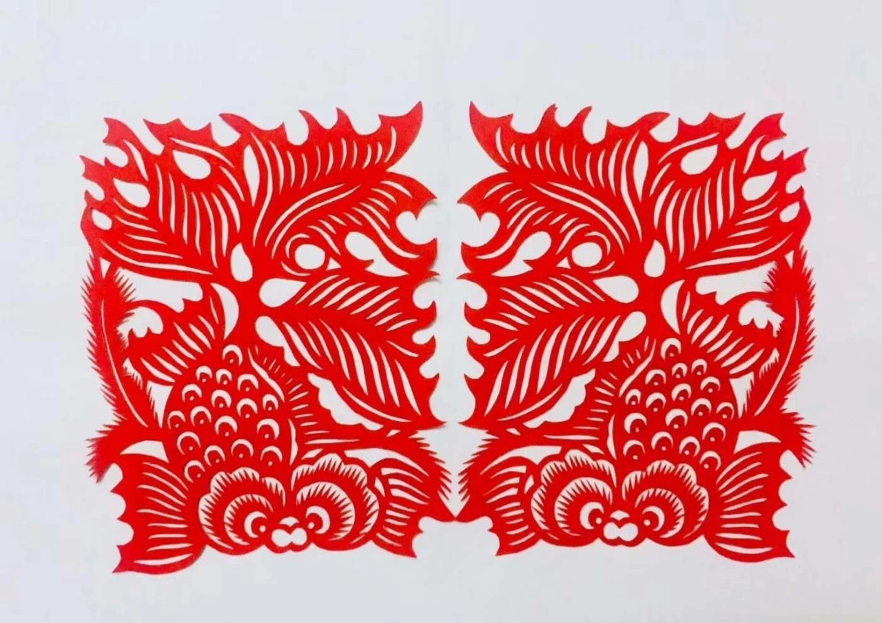 信手剪花花燦爛(20張)，張彬老師剪紙作品