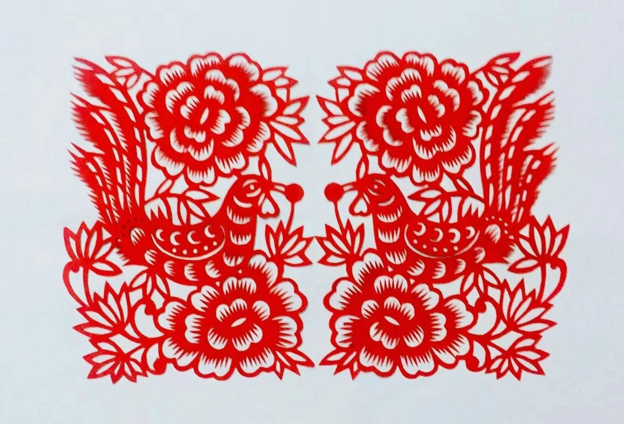 信手剪花花燦爛(20張)，張彬老師剪紙作品