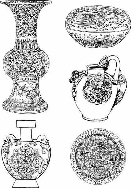 青花瓷素材圖案欣賞，中國傳統(tǒng)藝術就是這么美