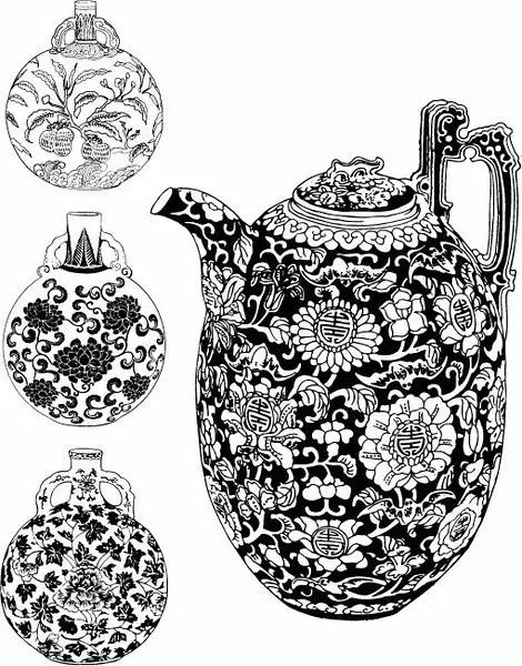 青花瓷素材圖案欣賞，中國傳統(tǒng)藝術就是這么美