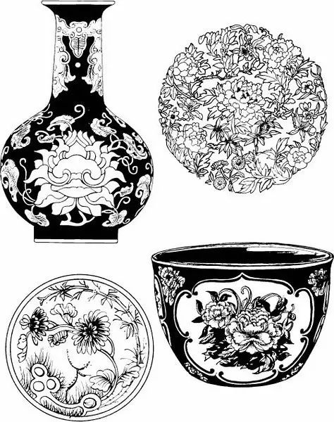 青花瓷素材圖案欣賞，中國傳統(tǒng)藝術就是這么美