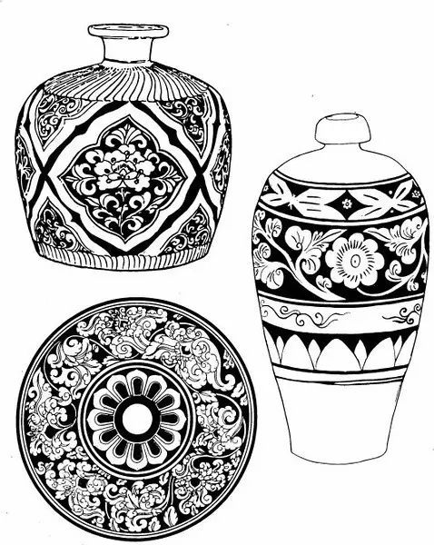 青花瓷素材圖案欣賞，中國傳統(tǒng)藝術就是這么美