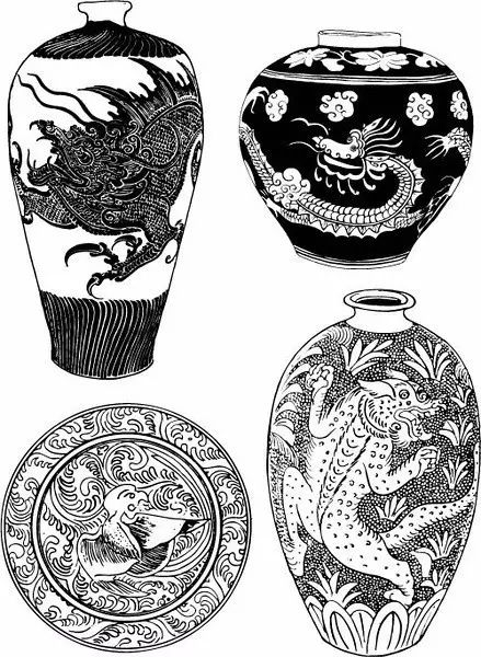 青花瓷素材圖案欣賞，中國傳統(tǒng)藝術就是這么美