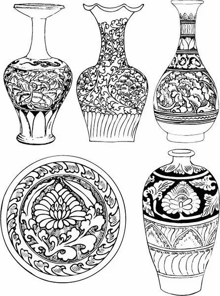 青花瓷素材圖案欣賞，中國傳統(tǒng)藝術就是這么美