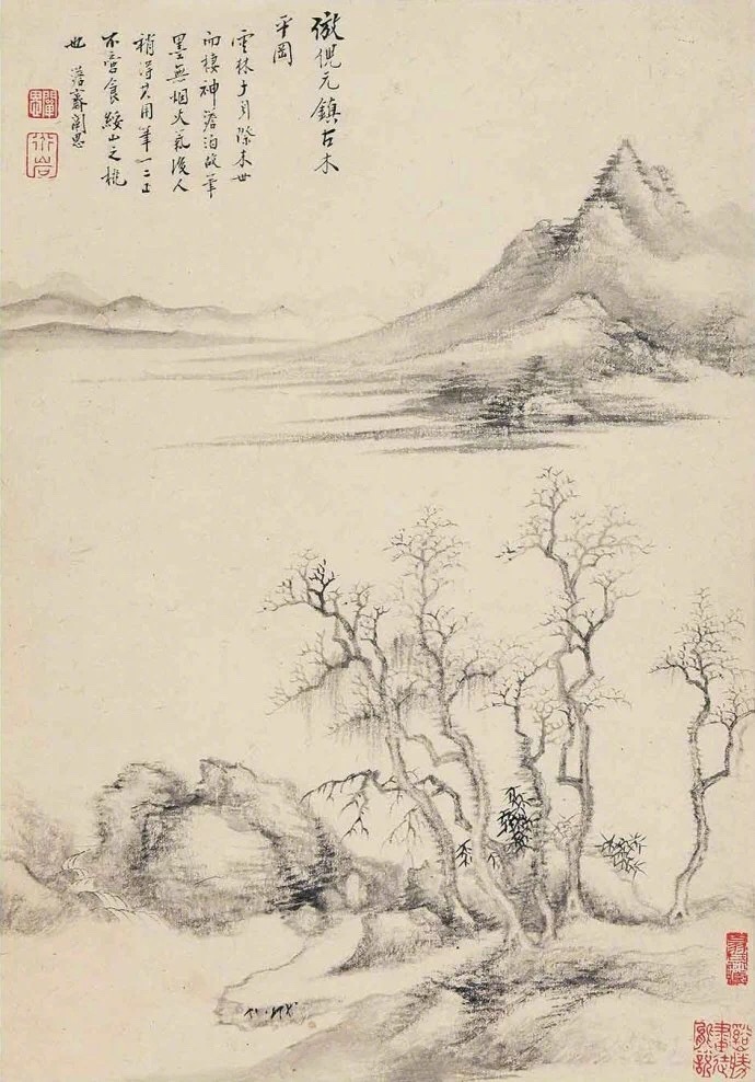 國(guó)畫山水圖集(41張)，高清國(guó)畫圖片欣賞