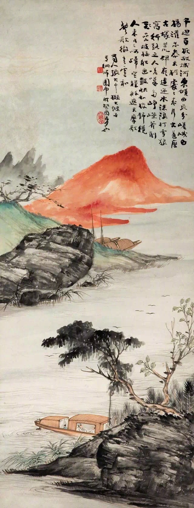 國(guó)畫山水圖集(41張)，高清國(guó)畫圖片欣賞