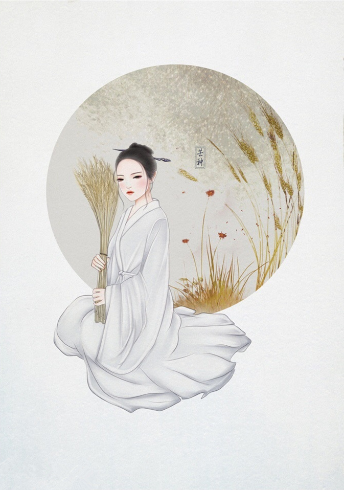 24節(jié)氣古風(fēng)手機(jī)壁紙圖片，超美的女子古風(fēng)圖片