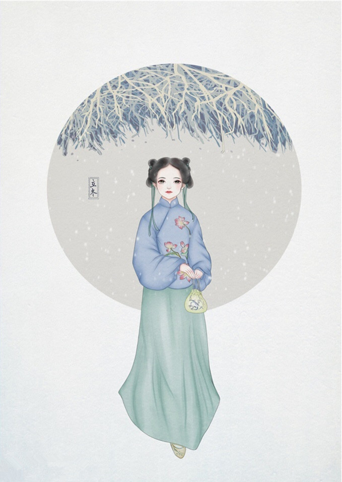 24節(jié)氣古風(fēng)手機(jī)壁紙圖片，超美的女子古風(fēng)圖片