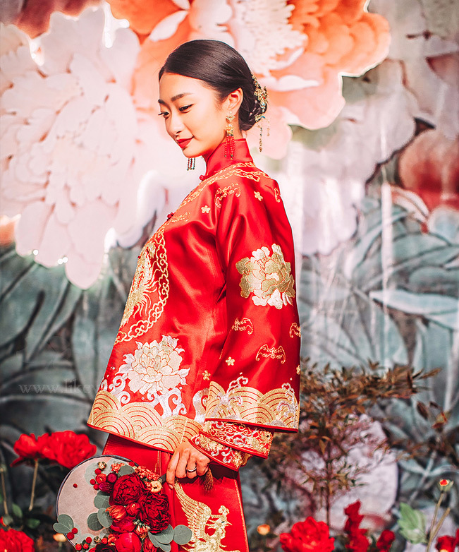 一場最美中國傳統(tǒng)婚禮，中式婚禮中的一角