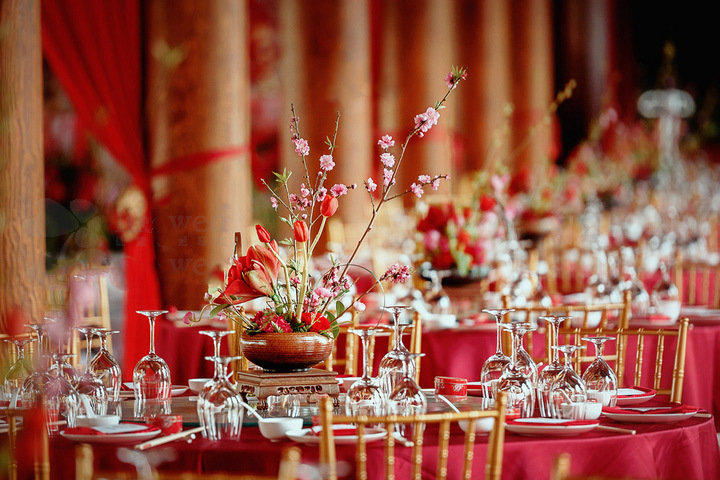 一場最美中國傳統(tǒng)婚禮，中式婚禮中的一角