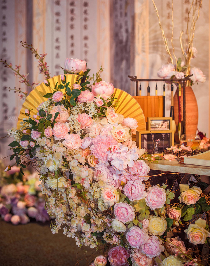 一場最美中國傳統(tǒng)婚禮，中式婚禮中的一角