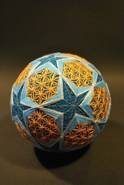 精美的手工手鞠球工藝品，絲線纏繞的藝術(shù)品！