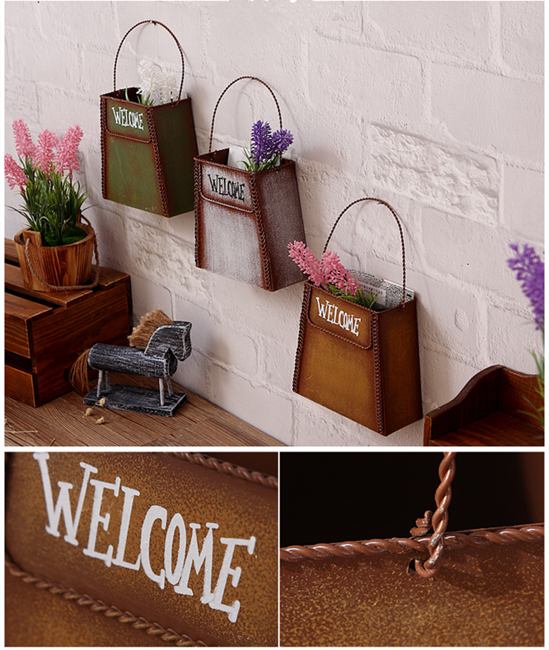 復古做舊創(chuàng)意鐵藝墻上掛件