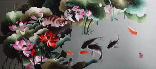 蜀繡大師——孟德芝，作品欣賞