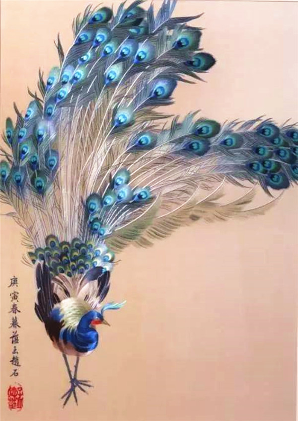 蜀繡大師——孟德芝，作品欣賞