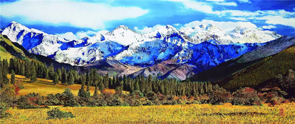 蜀繡大師——孟德芝，作品欣賞