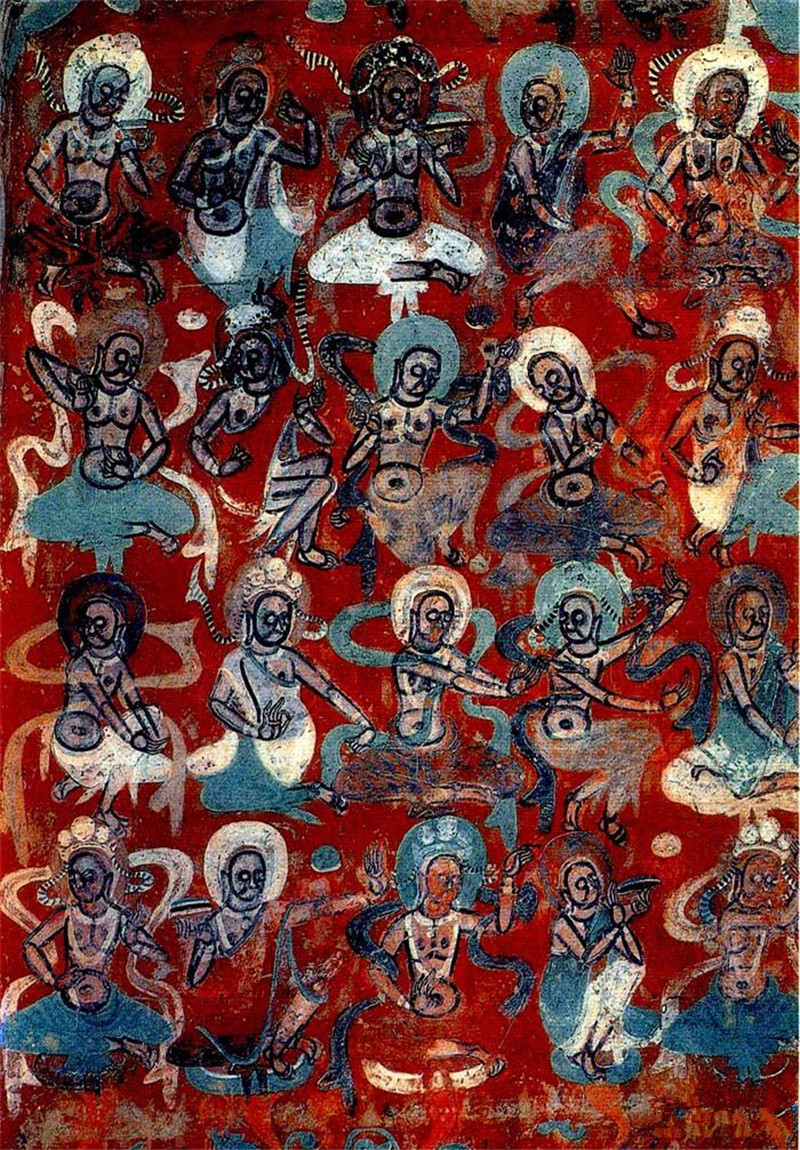 敦煌莫高窟石壁彩繪壁畫(huà)