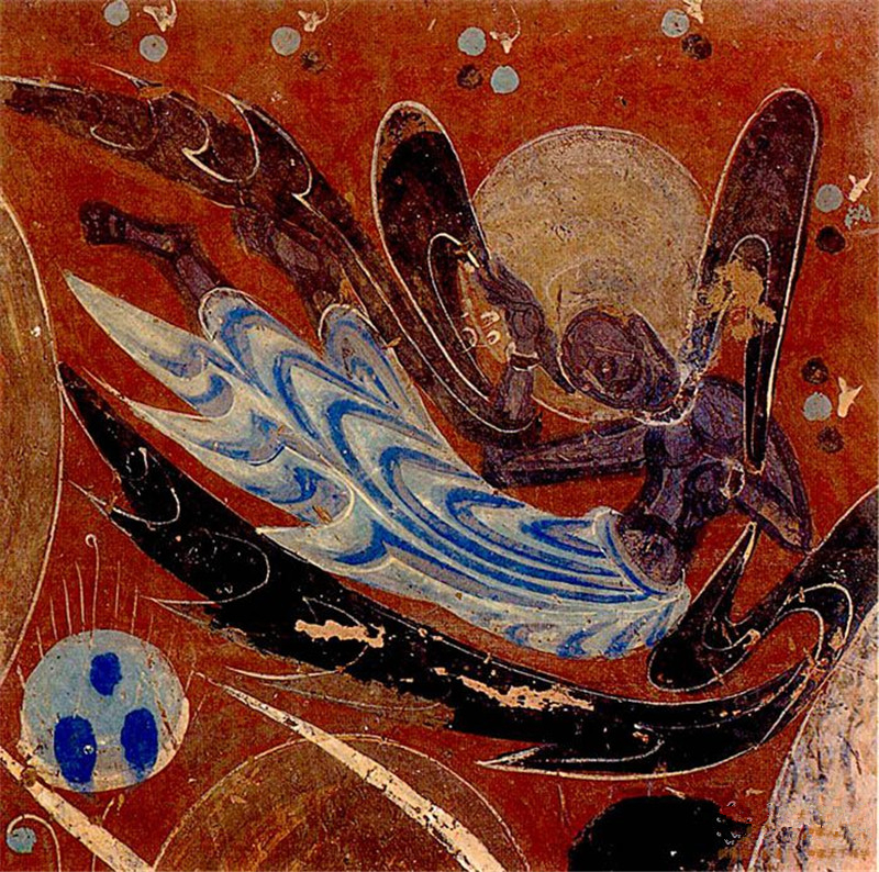 敦煌莫高窟石壁彩繪壁畫