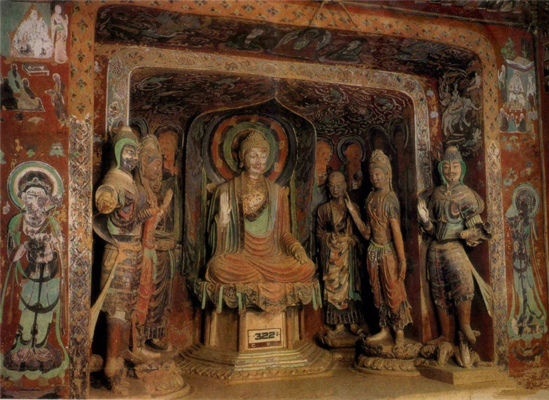 敦煌石洞彩塑佛像(2)