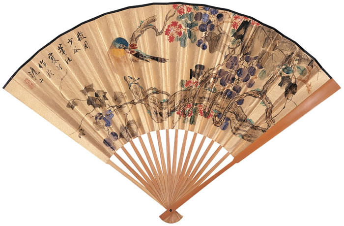 中國傳統(tǒng)書畫折扇之美