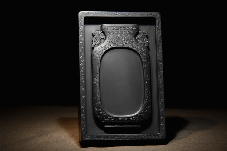 歙硯老坑正宗龍尾硯原石純手工硯