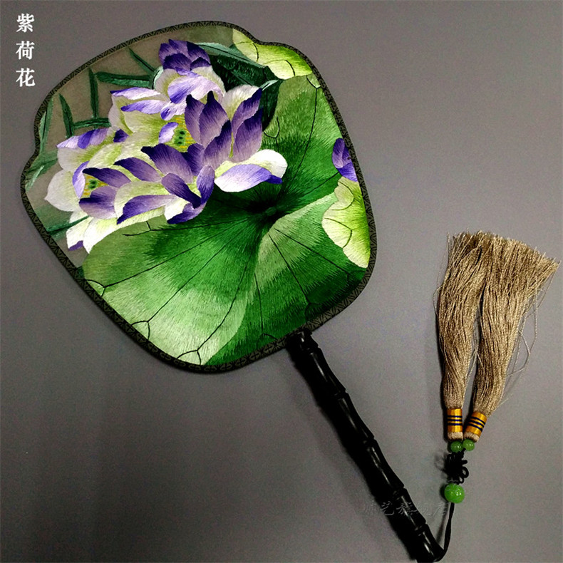 家佳樂文學(xué)蘇繡雙面繡傳統(tǒng)團扇欣賞