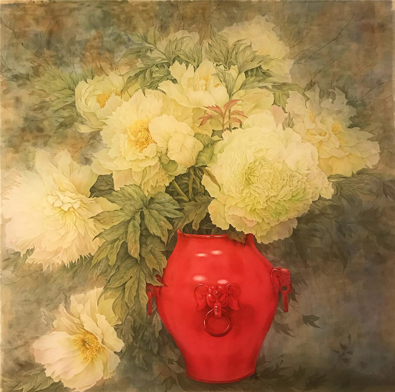 富貴平安，國色天香牡丹國畫欣賞