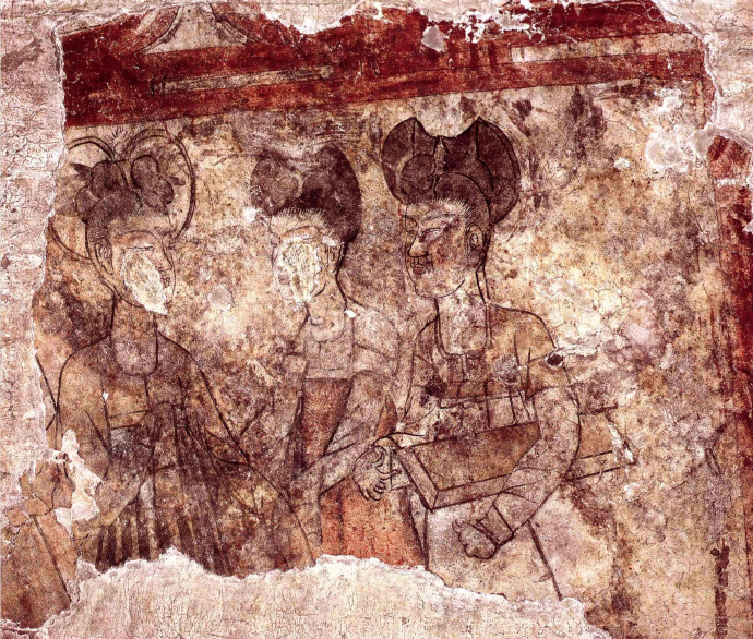 唐昭陵陪葬墓之新城長(zhǎng)公主墓壁畫(huà)