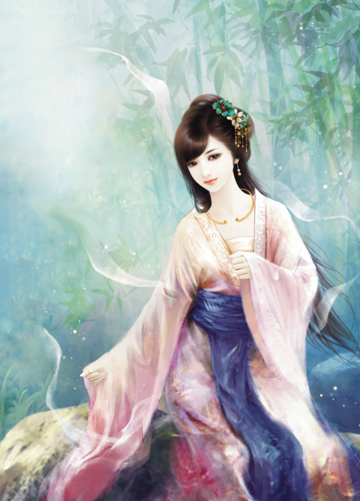 淡雅溫婉的古風美女插畫欣賞