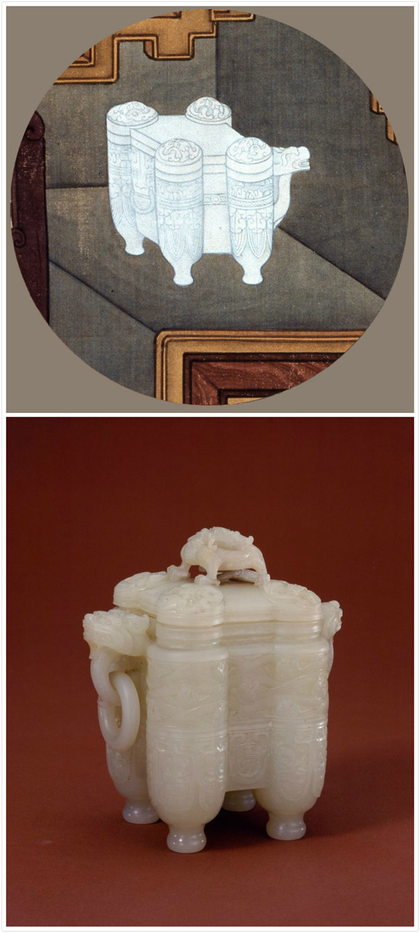 古代精美文物畫像與實(shí)物