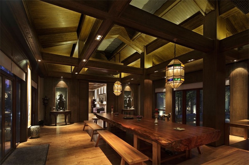 中式傳統(tǒng)風格設計榮莊會所