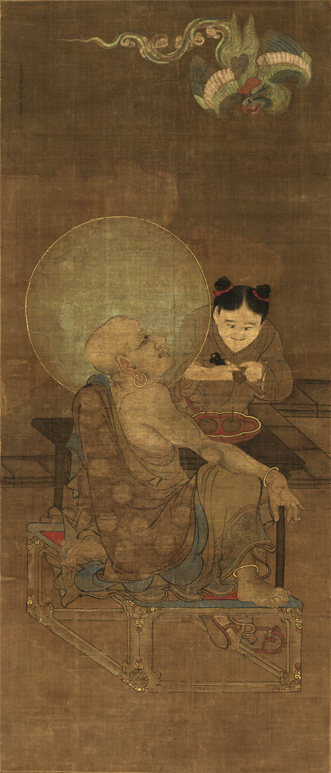 南宋畫(huà)師金大受《十六羅漢圖》